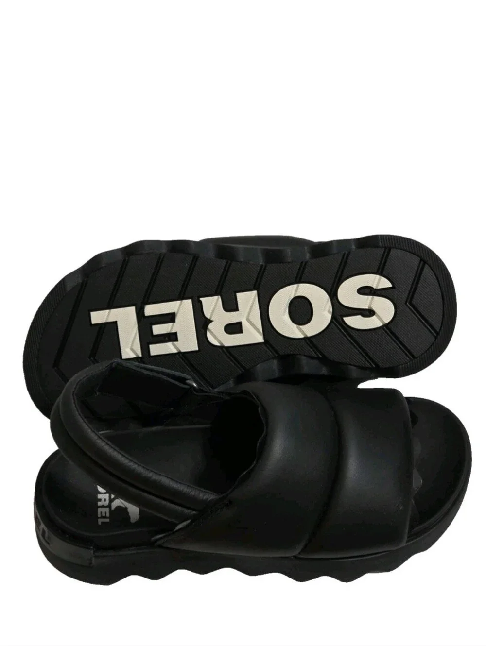 Sorel Viibe Black Slingback Sandal